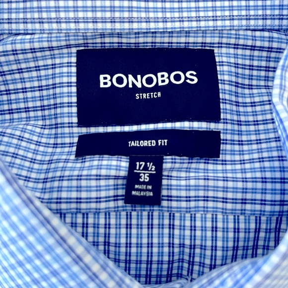 Blue Bonobos Dress Shirt. Size Large. - Picture 3 of 3